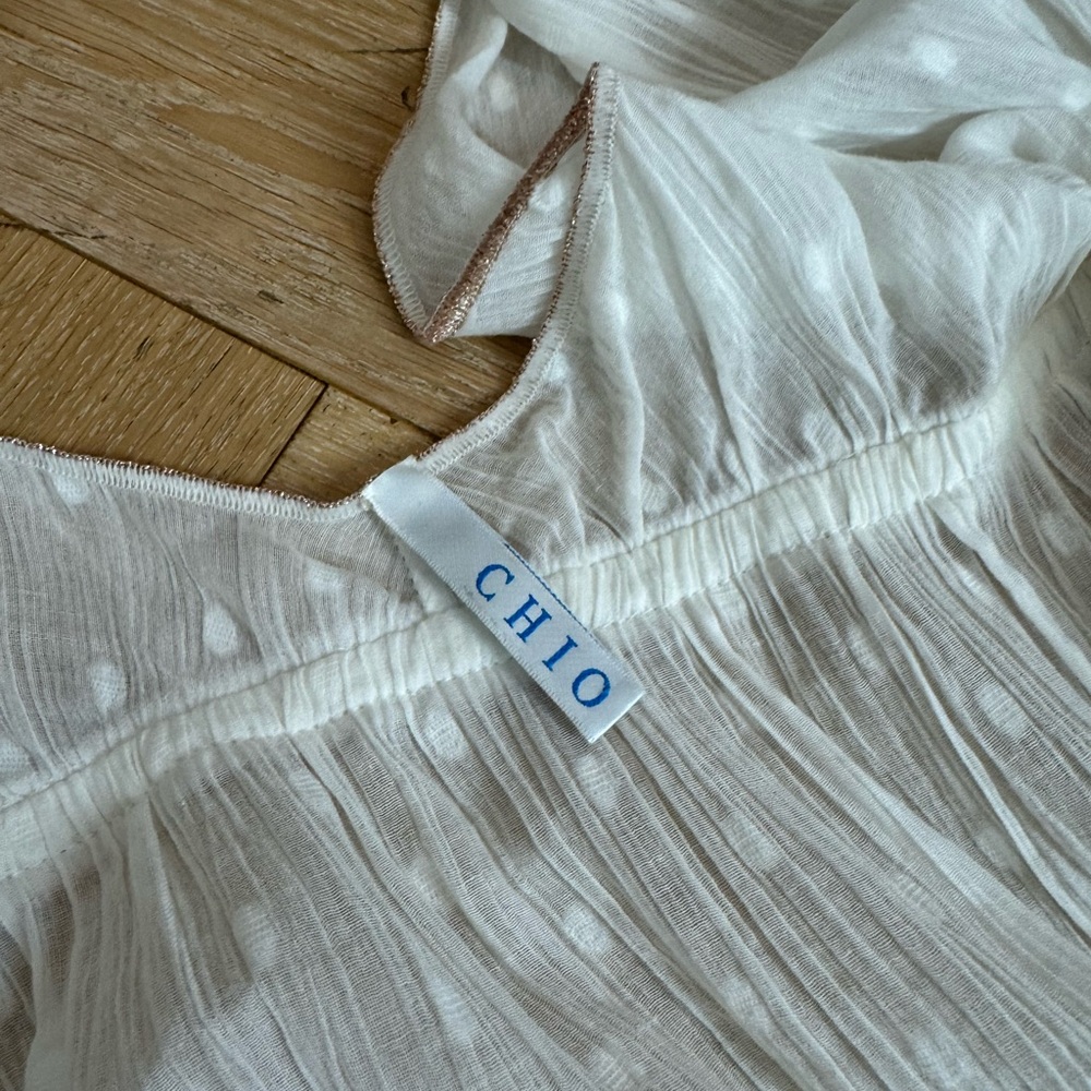 CHIO White Halter Maxi Dress $475 - Picture 4 of 8